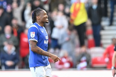 171026 - Middlesbrough v Cardiff City - Sky Bet Championship - Gabriel Osho of Cardiff City after being shown the red card