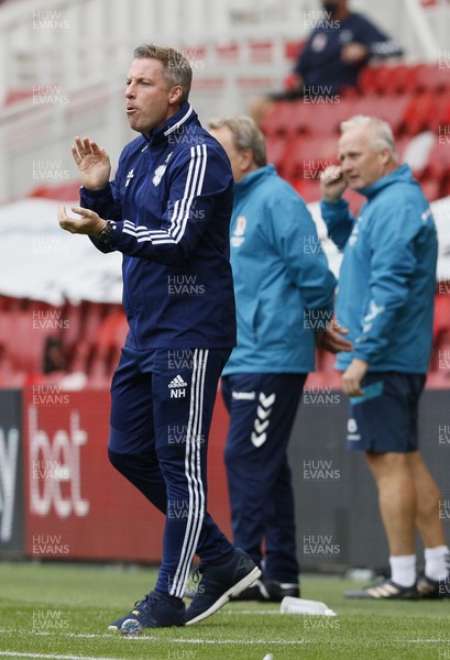 180720 - Middlesbrough v Cardiff City - Sky Bet Championship -  Cardiff City manager Neil Harris