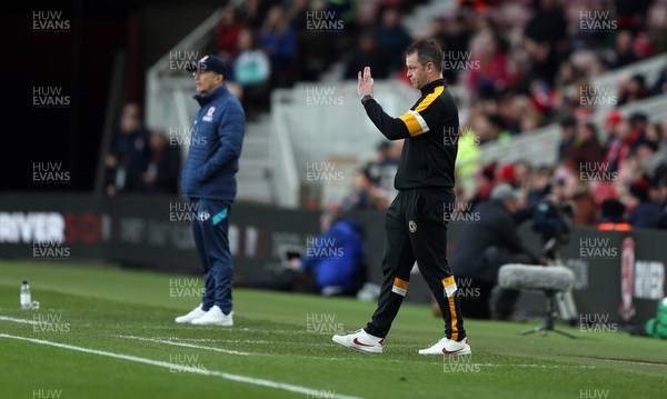 260119 - Middlesbrough v Newport County - FA Cup Fourth Round - Middlesbrough manager Tony Pulis and Newport County manager Michael Flynn