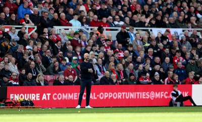 060424 - Middlesbrough v Swansea City - Sky Bet Championship - Swansea City head coach Luke Williams