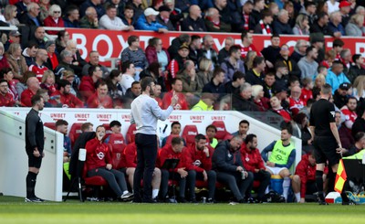 060424 - Middlesbrough v Swansea City - Sky Bet Championship - Middlesbrough manager Michael Carrick