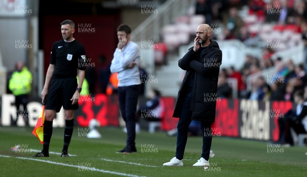 060424 - Middlesbrough v Swansea City - Sky Bet Championship - Swansea City head coach Luke Williams and Middlesbrough manager Michael Carrick