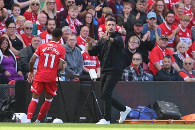 090825 - Middlesbrough v Swansea City - Sky Bet Championship - Swansea City manager Alan Sheahan 