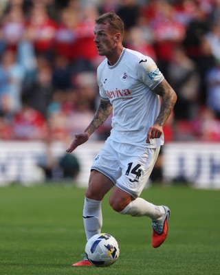 090825 - Middlesbrough v Swansea City - Sky Bet Championship - Swansea City's Josh Tymon in action 