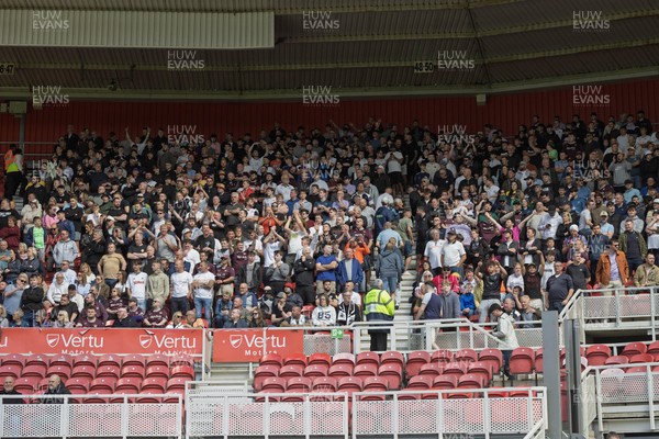 090825 - Middlesbrough v Swansea City - Sky Bet Championship - Swansea City's travelling fans