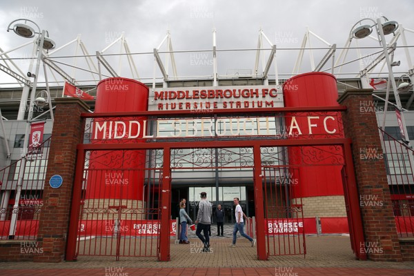 220918 - Middlesbrough v Swansea City - SkyBet Championship - Exterior of the Riverside stadium before kick off