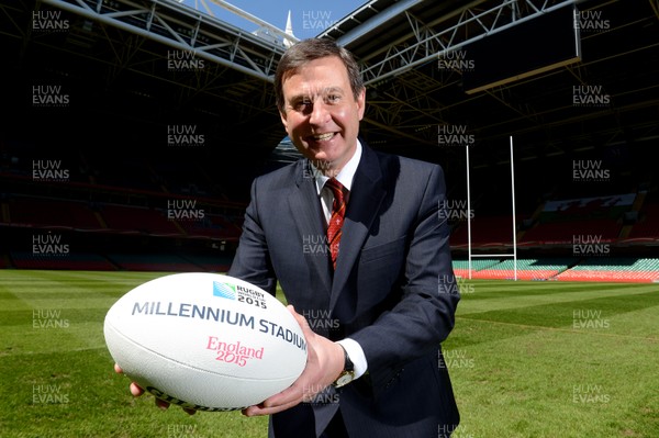 020513 - Millennium Stadium Named 2015 Rugby World Cup Venue -Welsh Rugby Union Chief Executive Roger Lewis after the Millennium Stadium was named a 2015 Rugby World Cup venue 