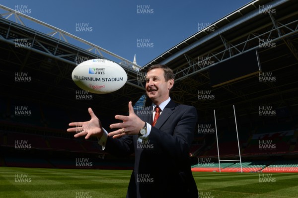 020513 - Millennium Stadium Named 2015 Rugby World Cup Venue -Welsh Rugby Union Chief Executive Roger Lewis after the Millennium Stadium was named a 2015 Rugby World Cup venue 