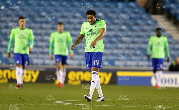 090218 - Millwall v Cardiff City - SkyBet Championship - Dejected Nathaniel Mendez-Laing of Cardiff City