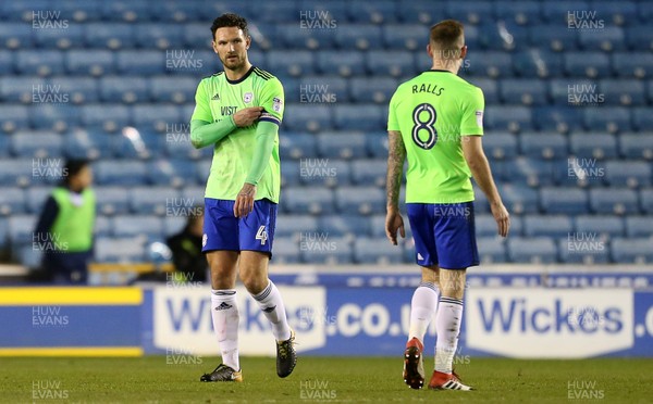 090218 - Millwall v Cardiff City - SkyBet Championship - Dejected Sean Morrison of Cardiff City