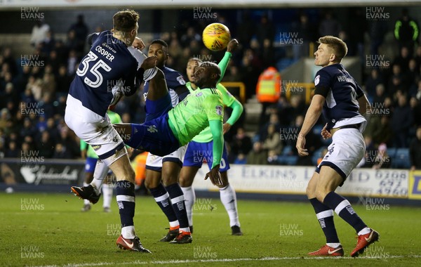 090218 - Millwall v Cardiff City - SkyBet Championship - Souleymane Bamba of Cardiff City goal in the second half is disallowed