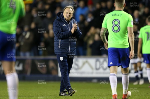 090218 - Millwall v Cardiff City - SkyBet Championship - Cardiff Manager Neil Warnock at full time
