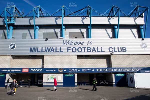 120222 - Millwall v Cardiff City - Sky Bet Championship - A general view of The Den