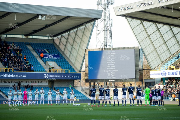 120222 - Millwall v Cardiff City - Sky Bet Championship - Players stands on The Den