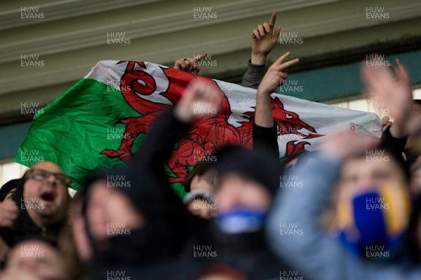 120222 - Millwall v Cardiff City - Sky Bet Championship - Cardiff fans