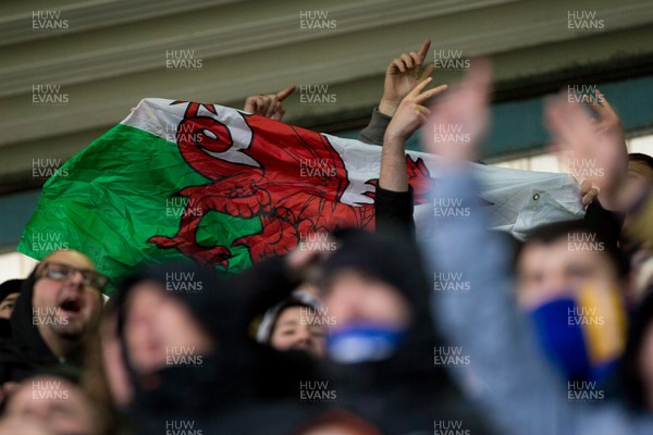 120222 - Millwall v Cardiff City - Sky Bet Championship - Cardiff fans