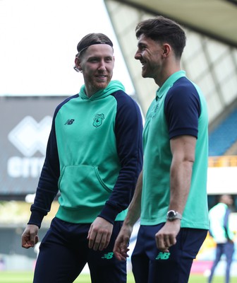 130424 - Millwall v Cardiff City - Sky Bet Championship - Josh Bowler of Cardiff City walks out onto the pitch ahead of kick-off