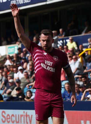 130424 - Millwall v Cardiff City - Sky Bet Championship - Joe Ralls of Cardiff City takes a corner-kick