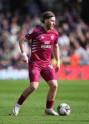 130424 - Millwall v Cardiff City - Sky Bet Championship - Josh Bowler of Cardiff City