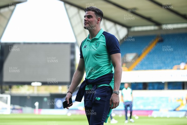 130424 - Millwall v Cardiff City - Sky Bet Championship - Ollie Tanner of Cardiff City walks out onto the pitch ahead of kick-off