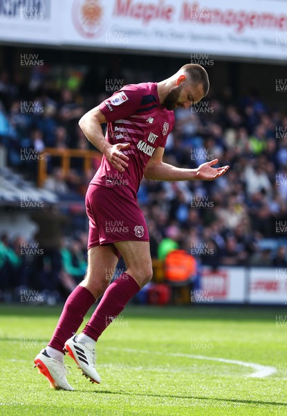 130424 - Millwall v Cardiff City - Sky Bet Championship - Nathaniel Phillips of Cardiff City looks dejected after missing a chance