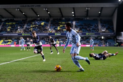 210125 - Millwall v Cardiff City - Sky Bet Championship - Chris Willock of Cardiff City in action