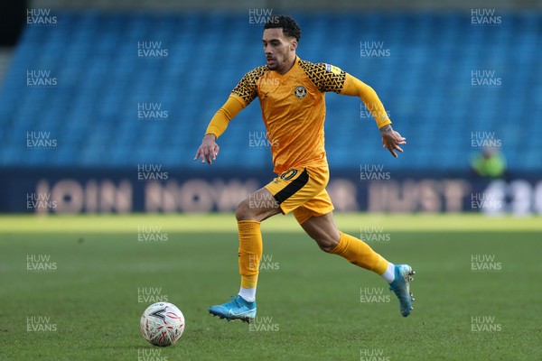 040120 - Millwall v Newport County - FA Cup Round 3 - Corey Whitely of Newport County