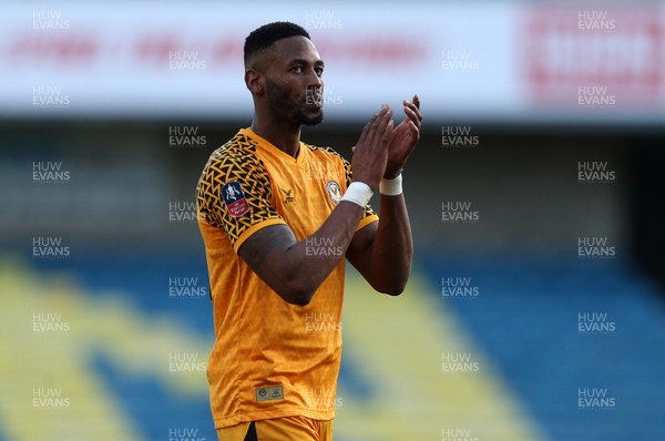 040120 - Millwall v Newport County - FA Cup Round 3 - Jamille Matt of Newport County thanks the fans at full time