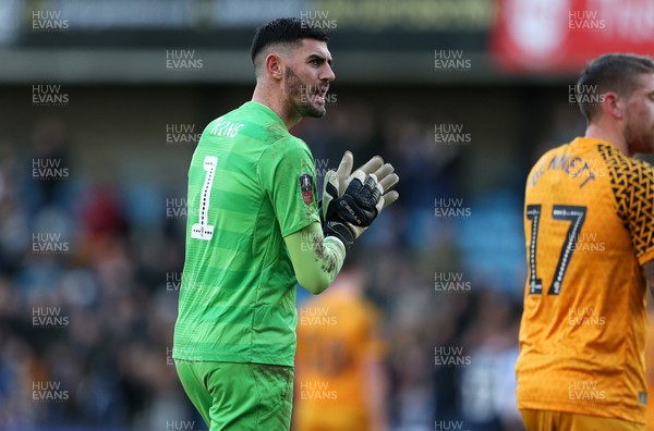 040120 - Millwall v Newport County - FA Cup Round 3 - Tom King of Newport County