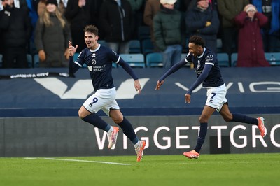 040126 - Millwall v Swansea City, EFL Sky Bet Championship - Mihailo Ivanovic of Millwall celebrates after scoring goal