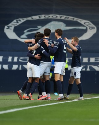 040126 - Millwall v Swansea City, EFL Sky Bet Championship - Mihailo Ivanovic of Millwall celebrates after scoring goal