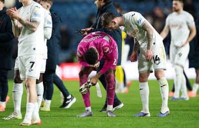 040126 - Millwall v Swansea City, EFL Sky Bet Championship -  Swansea City goalkeeper Lawrence Vigouroux at the end of the match