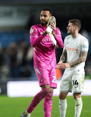 040126 - Millwall v Swansea City, EFL Sky Bet Championship -  Swansea City goalkeeper Lawrence Vigouroux at the end of the match