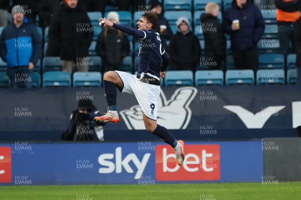 040126 - Millwall v Swansea City, EFL Sky Bet Championship - Mihailo Ivanovic of Millwall celebrates after scoring goal