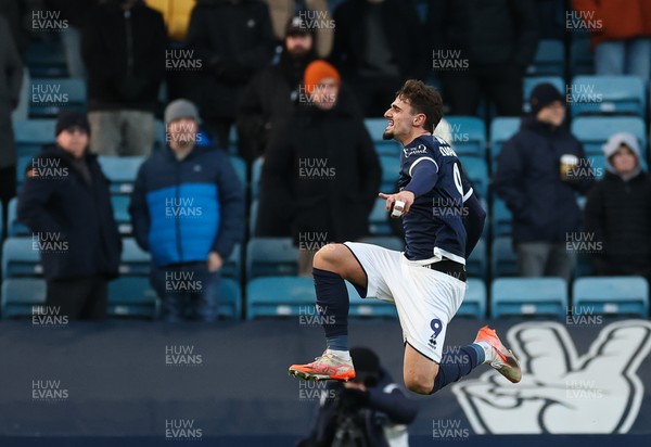 040126 - Millwall v Swansea City, EFL Sky Bet Championship - Mihailo Ivanovic of Millwall celebrates after scoring goal