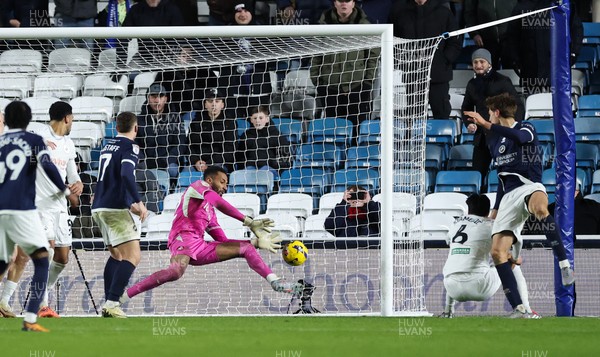 040126 - Millwall v Swansea City, EFL Sky Bet Championship -  Caleb Taylor of Millwall  scores the second goal