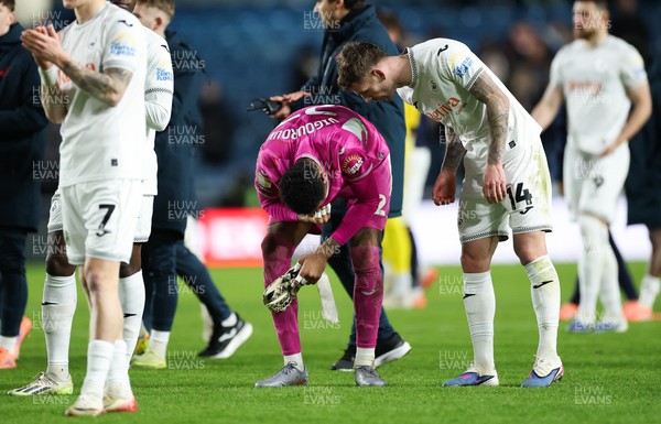 040126 - Millwall v Swansea City, EFL Sky Bet Championship -  Swansea City goalkeeper Lawrence Vigouroux at the end of the match