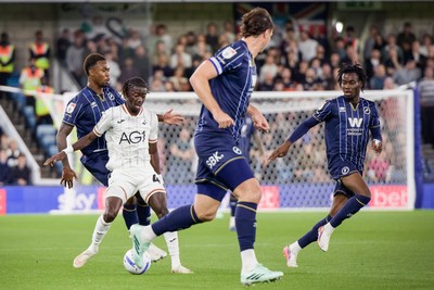 131026 - Millwall v Swansea City - Sky Bet Championship -  Moussa Kounfolo Yeo of Swansea City in action