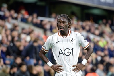 131026 - Millwall v Swansea City - Sky Bet Championship -  Moussa Kounfolo Yeo of Swansea City