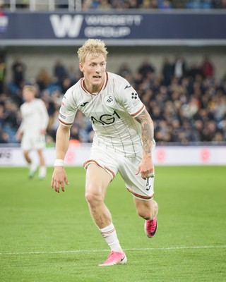 131026 - Millwall v Swansea City - Sky Bet Championship -  Melker Widell of Swansea City