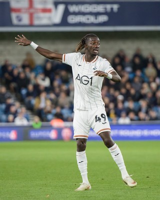 131026 - Millwall v Swansea City - Sky Bet Championship -  Moussa Kounfolo Yeo of Swansea City