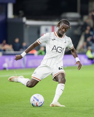 131026 - Millwall v Swansea City - Sky Bet Championship -  Moussa Kounfolo Yeo of Swansea City in action