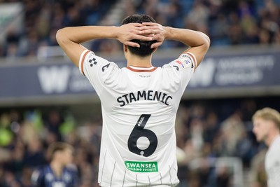 131026 - Millwall v Swansea City - Sky Bet Championship -  Marko Stamenic of Swansea City