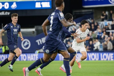 131026 - Millwall v Swansea City - Sky Bet Championship -  Elijah Just of Swansea City in action