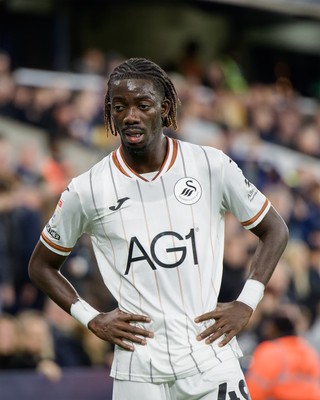 131026 - Millwall v Swansea City - Sky Bet Championship -  Moussa Kounfolo Yeo of Swansea City