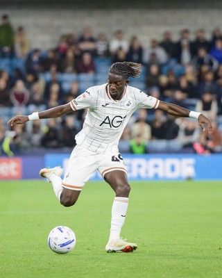 131026 - Millwall v Swansea City - Sky Bet Championship -  Moussa Kounfolo Yeo of Swansea City in action