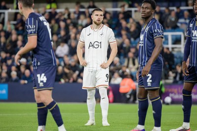131026 - Millwall v Swansea City - Sky Bet Championship -  Zan Vipotnik of Swansea City