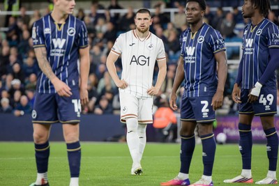 131026 - Millwall v Swansea City - Sky Bet Championship -  Zan Vipotnik of Swansea City