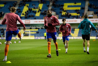 140323 - Millwall v Swansea City - Sky Bet Championship - Olivier Ntcham of Swansea City warms up