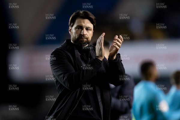 140323 - Millwall v Swansea City - Sky Bet Championship - Russell Martin of Swansea City applauds the fans